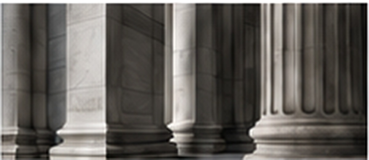 Classical courthouse columns